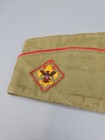 1960   s Vintage Boy Scouts Of America Green Garrison Cap Hat Uniform  Large