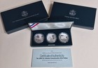 1994 Us Mint U s  Veterans Commemorative Proof Silver Dollar 3-coin Set W coa