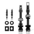 Ridenow 45 Mm Tubeless Presta Valve Stems  7075 Aluminum  45mm Titanium Gray