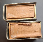 Vintage Silver Tone Monogram D Matchbox Covers Pair Tobacciana Pocket Case Vesta