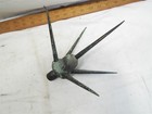 5-point Star spike Lightning Rod Weather Vane Topper Top Finial Star Barn Ball G