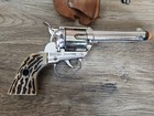 Vtg Early Mattel Fanner Shootin Shell Revolver Toy Cap Gun W  Ammo   Holster