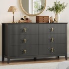 6 Drawer Dresser For Bedroom  Wood Chest Of Drawers Large Modern Storage Cabinet