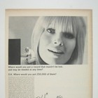 Vintage 1967 Acme Visible Systems Advertisement Print Woman Mod Hair Fashion