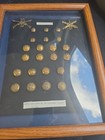 Civil War Buttons And Collar Device Set With Providence