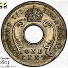 East Africa  Edward Vii  1 Cent 1909  Km 5a  Pcgs Ms63  Only 1 Graded Higher