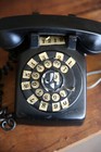 Vintage Rotary Dial Telephone Bell System By Western Electric Black Antique