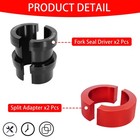 Off-road Motorcycle Cnc Aluminum Fork Seal Driver Tool - 42-43mm 42-43mm  Red