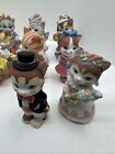 24 Lot Bc Bronson Collectibles Kitty Cat Ceramic Figurine 1993-94 Mint Condition