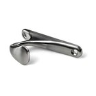 10 Pack Brushed Nickel Bath Hook Single Prong Wall Mounted Robe Towel Holder