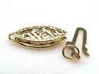 Genuine Solid 14k Yellow Gold Filigree Pearl Clasp Diy Necklace Bracelet