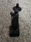 Vintage Hand Carved Asian Man With Walking Stick 5-3 4  Tall