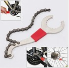 6pcs Bike Tool Kit W  3-in-1 Cassette Remover Wrench Crank Puller Extractor - Us
