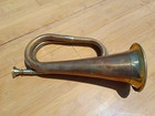 Vintage Copper   Brass Bugle  nice Shine  Free Ship