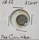     1853 Three Cent Silver Piece Trime 3c Type 1 Ungraded Choice Us Coin