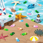 120pcs Mini Resin Sea Turtle Miniature Turtle Animals Figurines  Cute Tiny Turtl