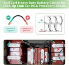 Golf Cart Battery Cables For 1994  Club Car Ds   Precedent 48 Volt  7pcs 4 Gauge
