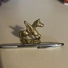 Vintage 2 Inch Brass Pegasus Winged Horse Figurine Miniature Taiwan Roc