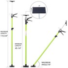 4x Adjustable Drywall Support Pole Cabinet Jack Pole 3rd Hand Support System