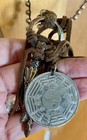 Talisman Crochet Pearl 36  Necklace  Asiancoin Silverganesha Copperbird Crystal