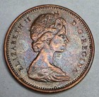 1966 Canada 1 One Cent - Circulated Canadian Bronze World Coin - L6