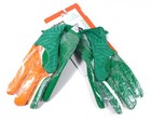 Adidas 5 Miami Hurricanes Issued Miami Dipped Football Gloves Forest forest 3xl