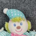 Vintage Eden Clown Soft Plush Sweet Shakes Lovey Pink Bow Tie Green Stripes Tags