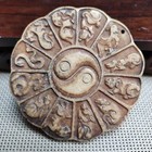 Chinese Jade Antique Hand-carved Pendant Necklace Ancient Nice Jade Statue 3104