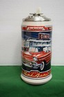 Budweiser Lidded Stein  1957 Chevrolet Bel Air  Cs304 - Mint In Original Box 