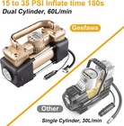 Air Compressor Portable  12v Dc Tire Inflator Double Cylinders 150psi Auto-off