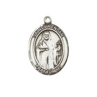 Sterling Silver Saint Brendan The Navigator Medal 24  Chain Necklace   Box