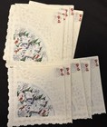 Lot Vintage 47 Paper Napkins Christmas Santa Elves Carols Crafting Scrapbook