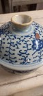 Antique Blue-white Chinese Porcelain Jar  Qing Period  19th Century