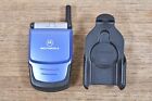 Vtg Motorola Talkabout Flip Cell Phone With Belt Clip Holster Untested