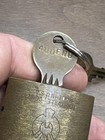 Vintage U s  Eagle Lock Co  Military Brass Padlock With 2 Keys