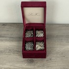 Godinger American Silversmiths Collection Napkin Rings Set Of 4 Flower Floral