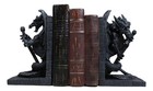 Gothic Excalibur Sword Guardian Dragon Bookend Set Of Two Figurine Faux Stone