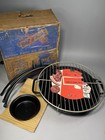 Bar-b Bowl Brazier Vintage 1955 Atomic Mcm Bbq Kettle Grill Model 50 Nos In Box