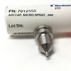 Nordson 7012550 Microspray Dispensing Valve Round Air Cap Nozzle Tip    0 040 