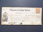 3 Different Original Vinton County Bank Mcarthur Ohio Deposit Receipt 1868 69 70