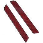 Hard Saddlebag Bag Latches Cover Red Reflectors Fit For Harley Touring 1994-2013