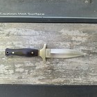 Mtech Usa Fixed Blade Dagger Double Edge Wood Handle Knife W  Sheath