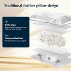 Goose Feather And Down Bed Pillows Standard Size Set Of 2 hotel Pillow