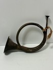 Vintage French Brass Hunting Horn - Antique Fair Find  1974  - Circular Bugle