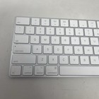 Apple Magic Keyboard A1644 Wireless Bluetooth Rechargeable White Silver Tested