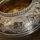Antique London 1816 English William Burwash Sterling Silver Gold Wash Creamer