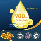 2 Pack Omega 3 Fish Oil Supplement  3000mg   Epa   Dha Supplement 700 Softgels