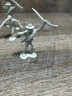 Marx Csa Civil War Light Gray Soldiers Series  1-  7  Pieces