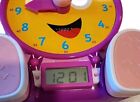 The Learning Journey Telly Jr  Teaching Time Clock Pink 3yrs Up Tested Works
