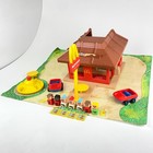 Vintage 1974 Playskool Familiar Places  430 Mcdonalds Playset 20pc Lot In Box